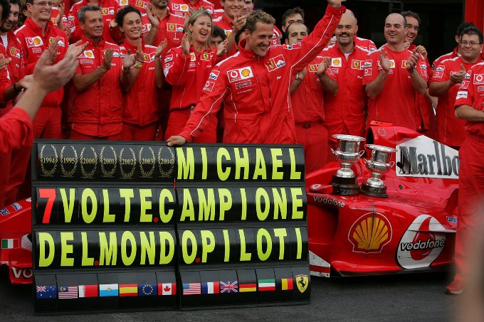 Michael Schumacher campione del mondo F1 BANDIERA SPEEDLINE 